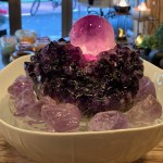 クリスタルファウンテン エンジェルバス アメジスト ミニ クリスタル