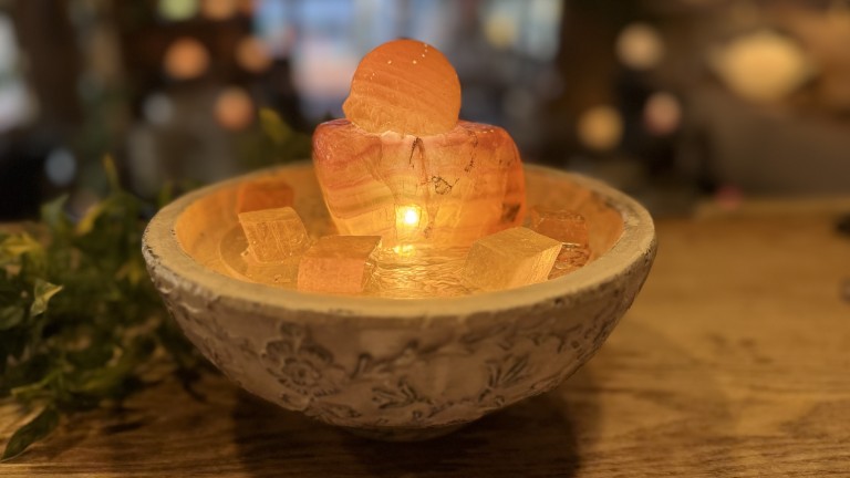 クリスタルファウンテン　ゴールデンカルサイト　インテリア　ヒーリング　インテリア Amazon.co.jp: Crystal Fountains(クリスタルファウンテン